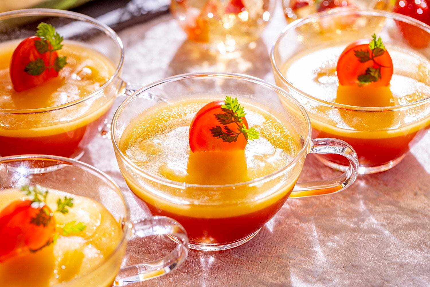 ふわふわ卵とトマトのスープ