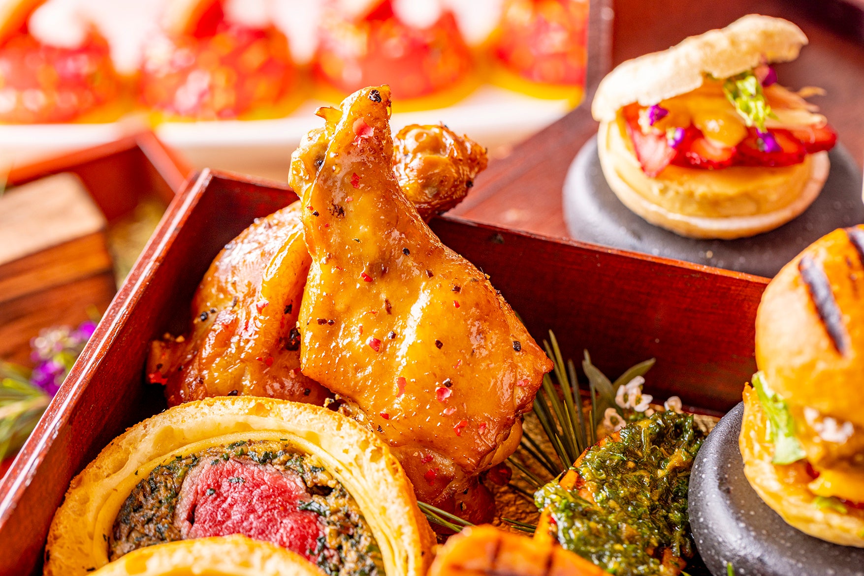 スモークペッパーチキン ロリポップ