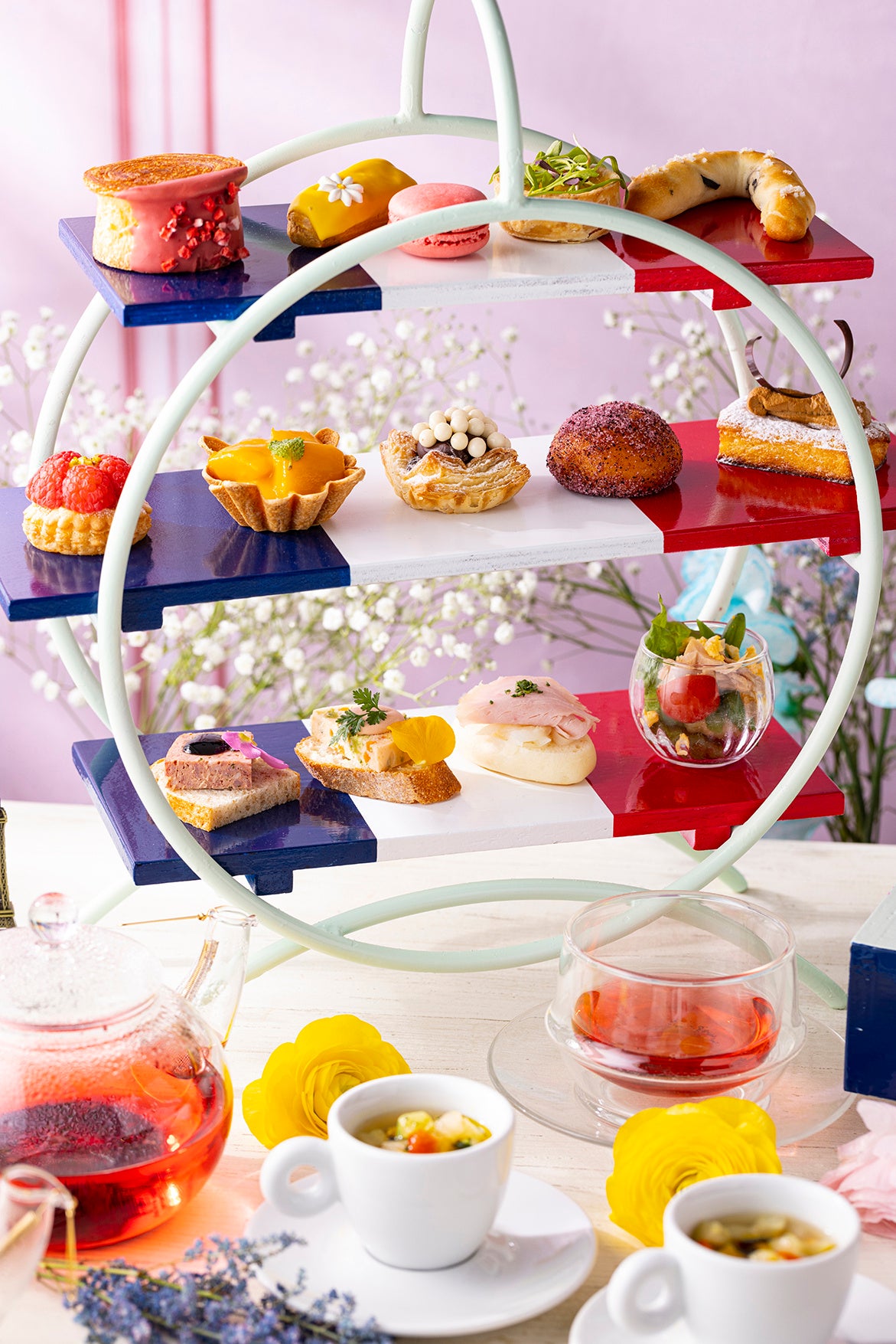 「サクラブロッサム」など季節限定ティー２０種類