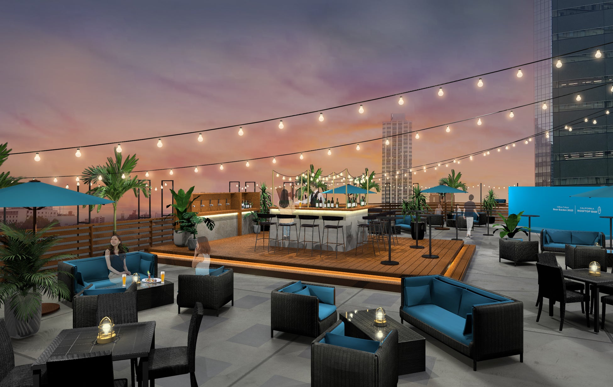 ヒルトン東京ビアガーデン