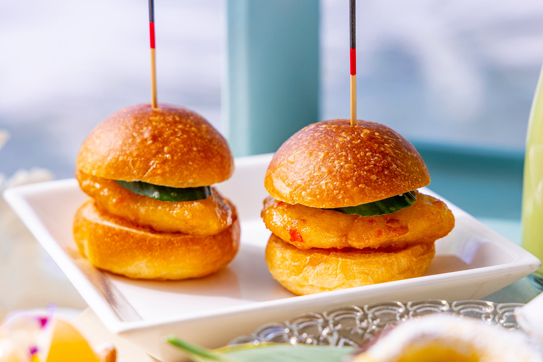 白身魚のフライ スイートチリバーガー