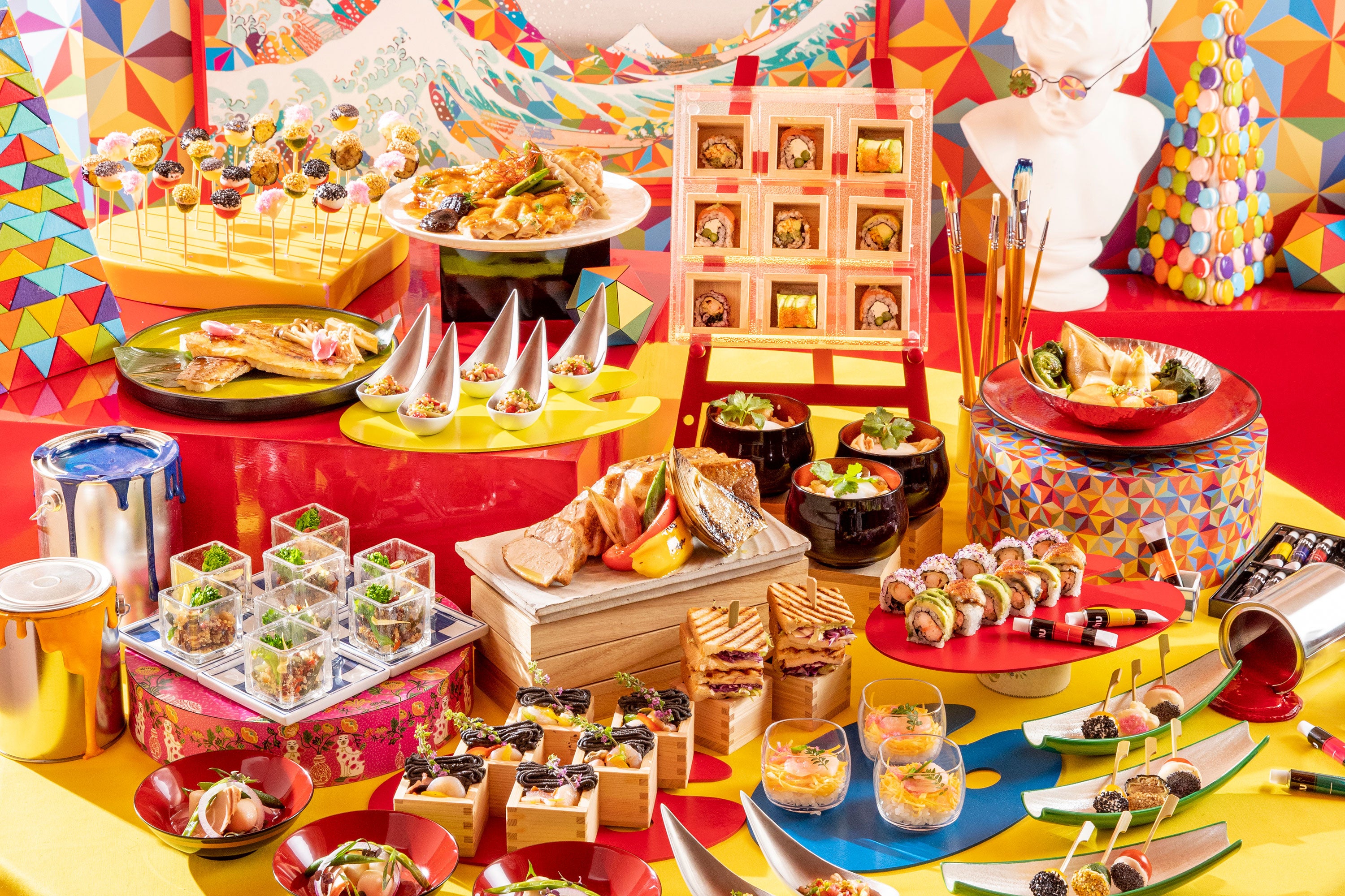 和のテイストでご用意する日替わり10種類のお食事