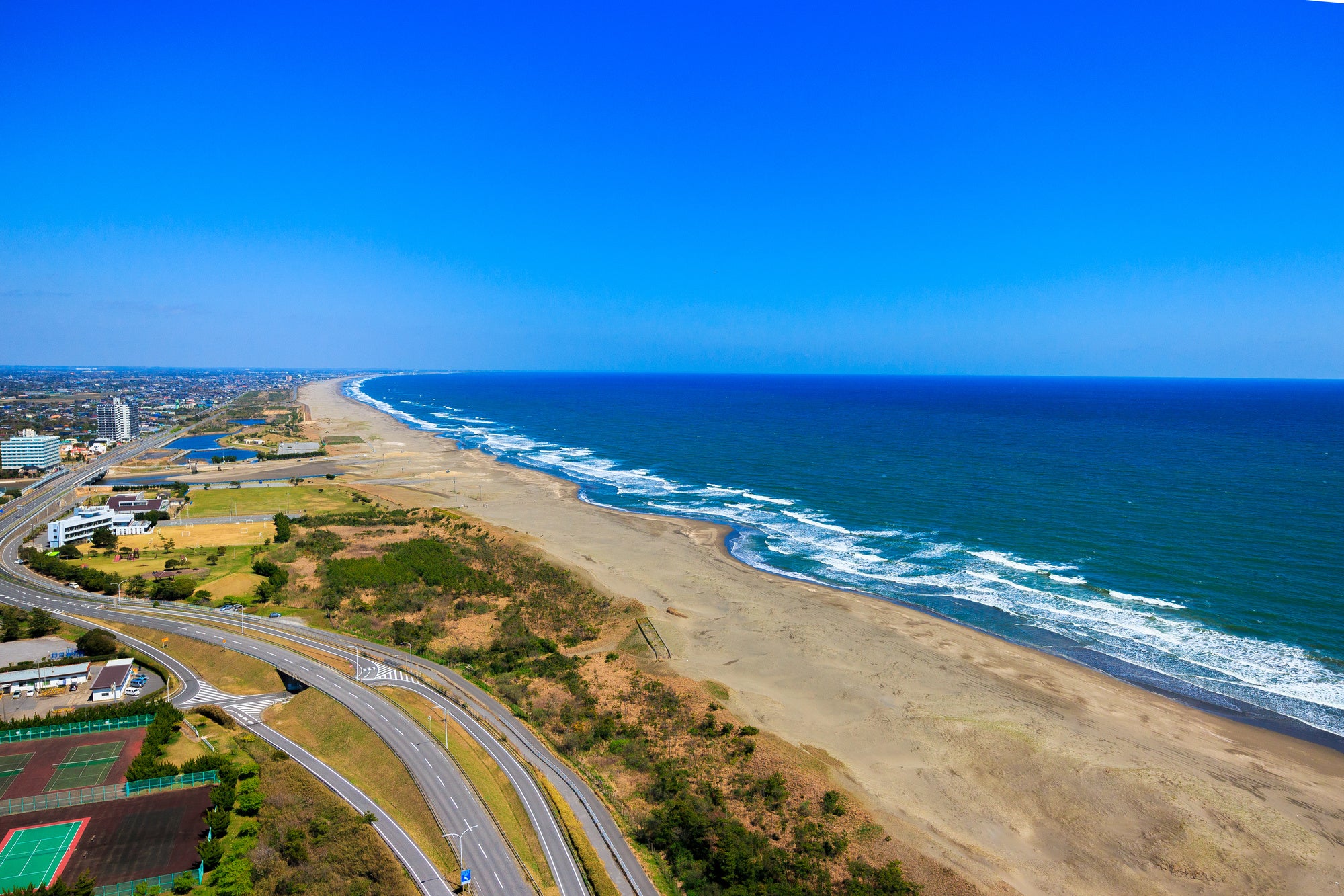 千葉県東部にある九十九里浜