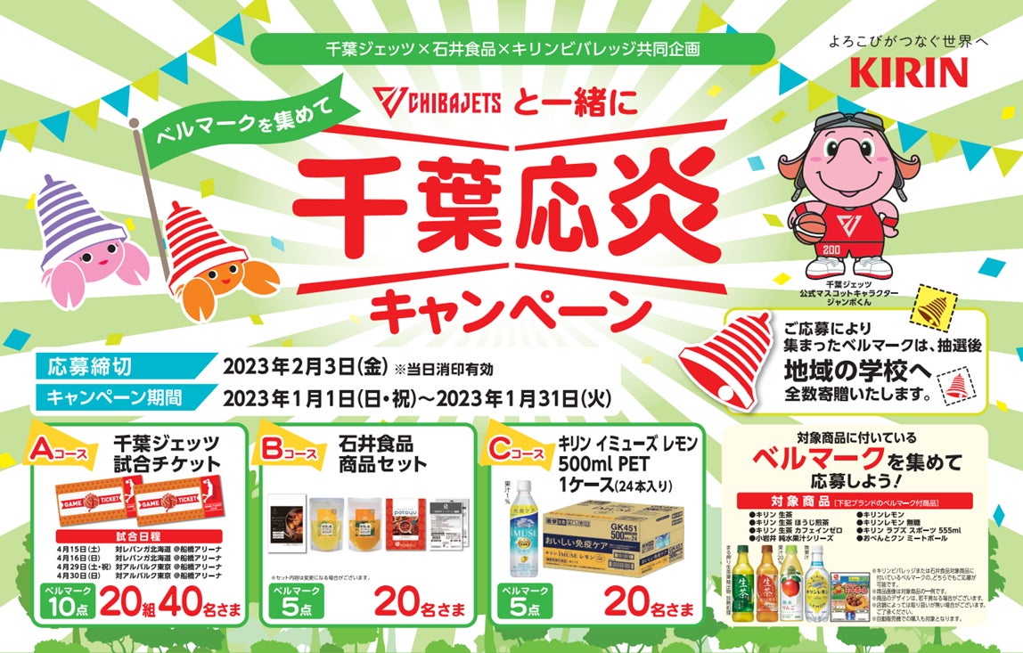 千葉ジェッツと一緒に千葉応炎キャンペーン