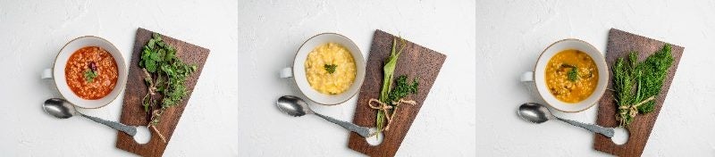 左から『potayu tomato』、『potayu corn』、『potayu pumpkin』