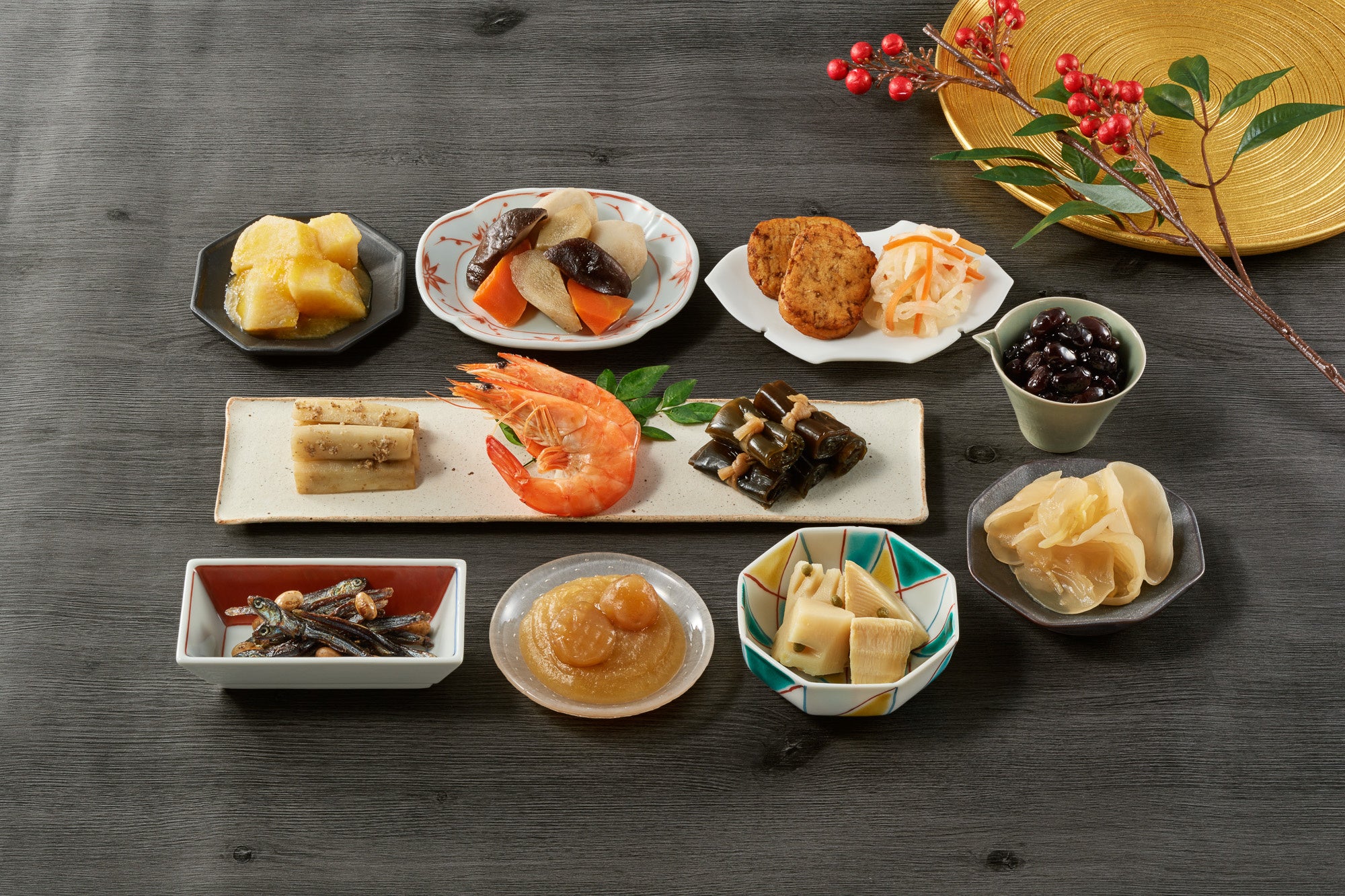 「千鶴」(2~3 人前) 12 品目、全品個包装、10,000 円(税込・送料無料)