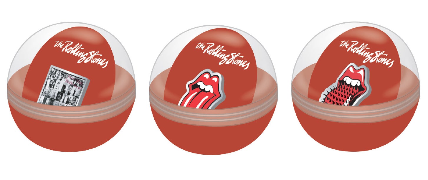 ピンズカプセル TheRollingStones ローリングストーンズ ガチャ 海外アーティストのアルバムジャケットやロゴをデザインした