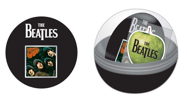 アーティストのアルバムジャケットやロゴをデザインしたピンズカプセル アーティストのアルバムジャケットやロゴをデザインしたピンズカプセル