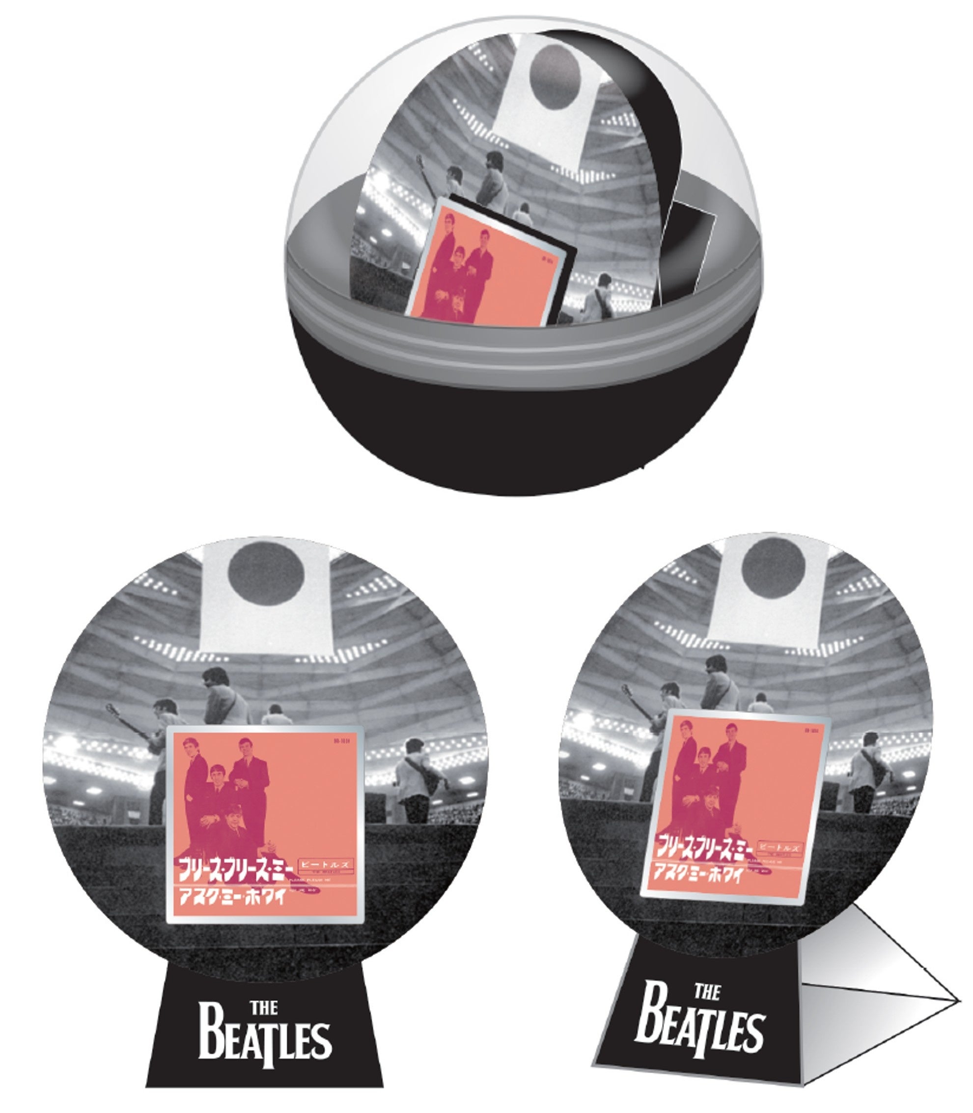 アーティストのアルバムジャケットやロゴをデザインしたピンズカプセル