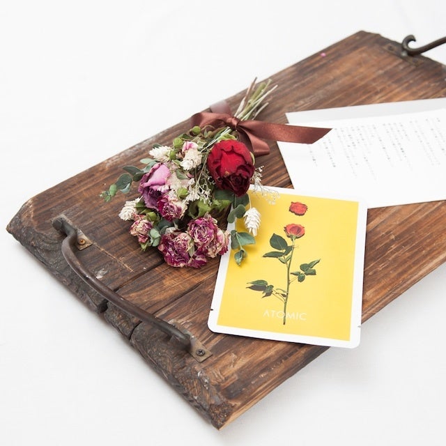 言葉と薔薇の贈り物「ROSE&LETTER」ドライフラワーセット