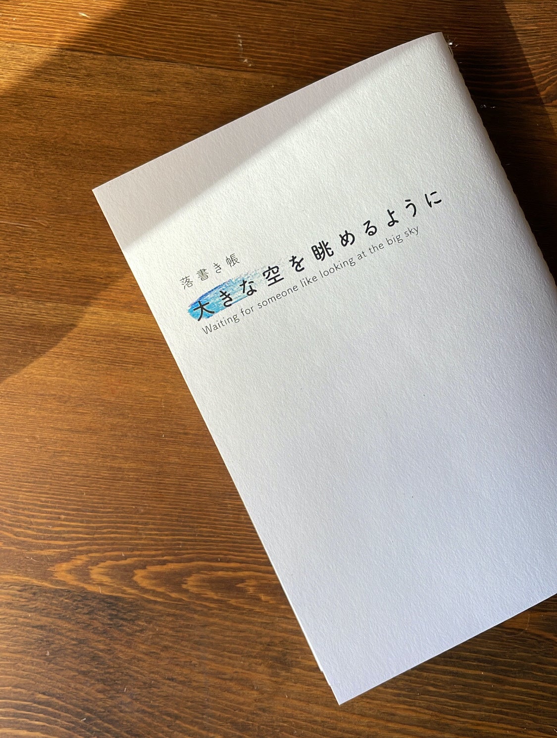 「大きな空を眺めるように」2020年に発行、完売