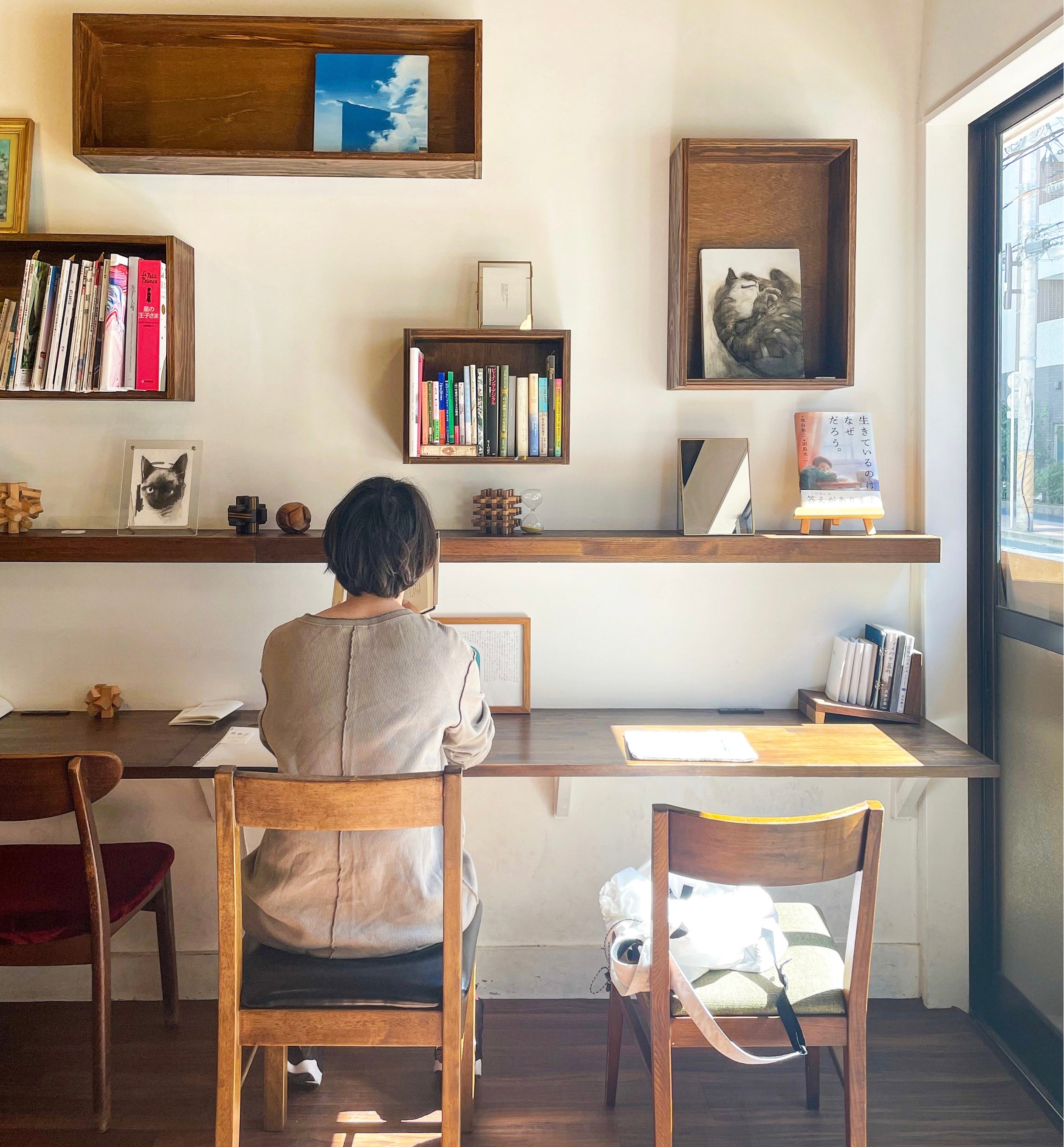 自由丁店内カウンター席