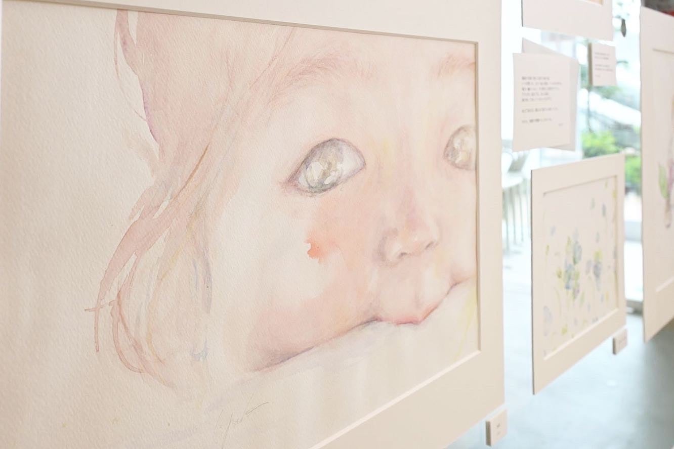 柔らかなタッチと水彩ならではの色合いが美しい原画を15点以上展示