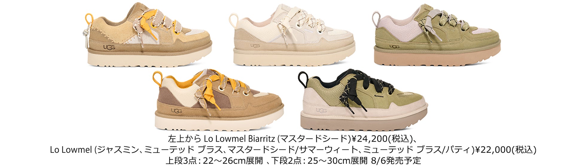 UGG ストライプデザイン スニーカー UGGの厚底スニーカー新作 | Deckers Japan合同会社のプレスリリース