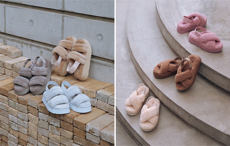 UGG、人気のフラッフサンダルに新作2モデルが登場:快適さとスタイルを両立する夏の必須アイテム