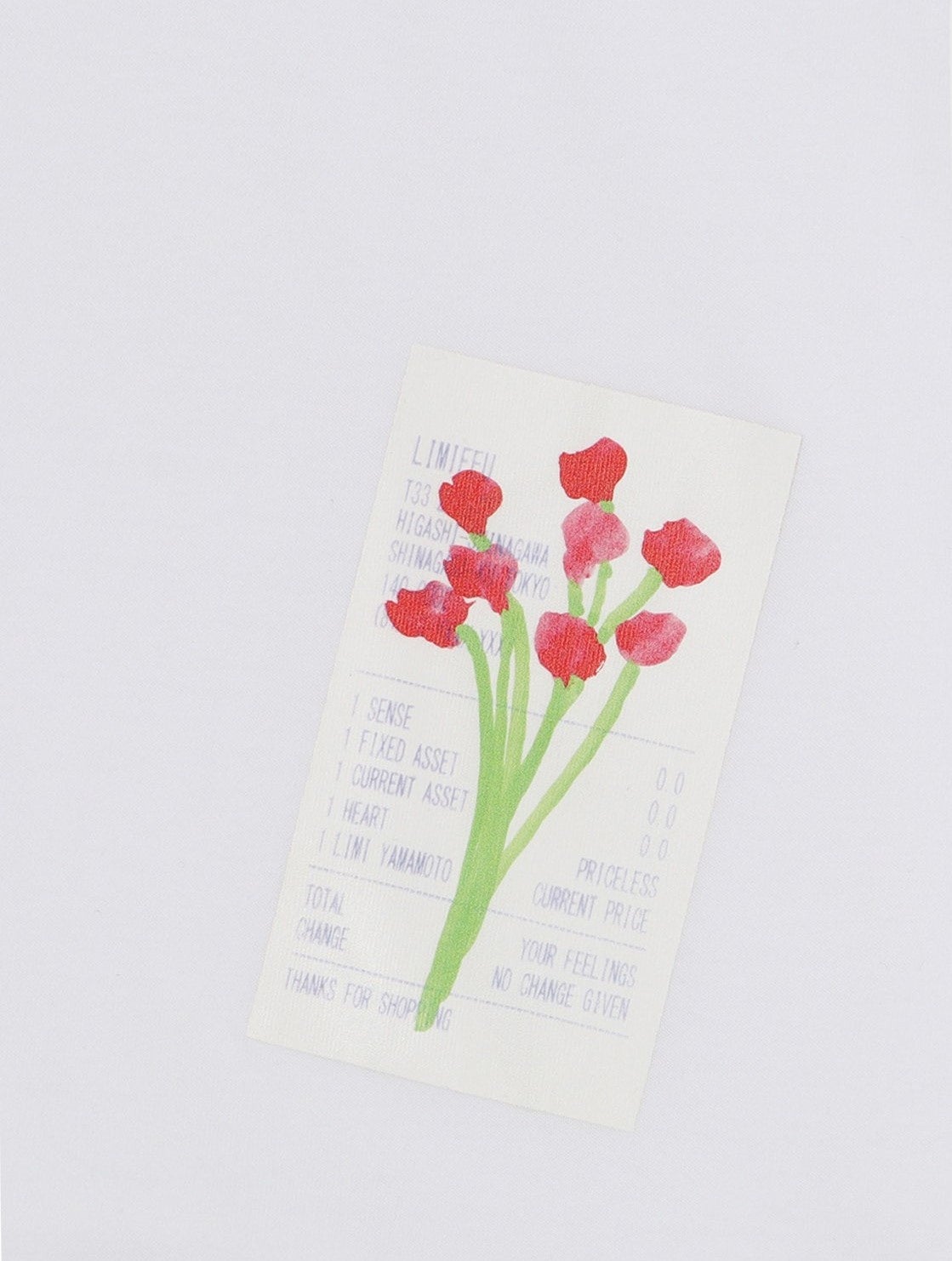 花とレシート 19,800 yen（XS・S）
