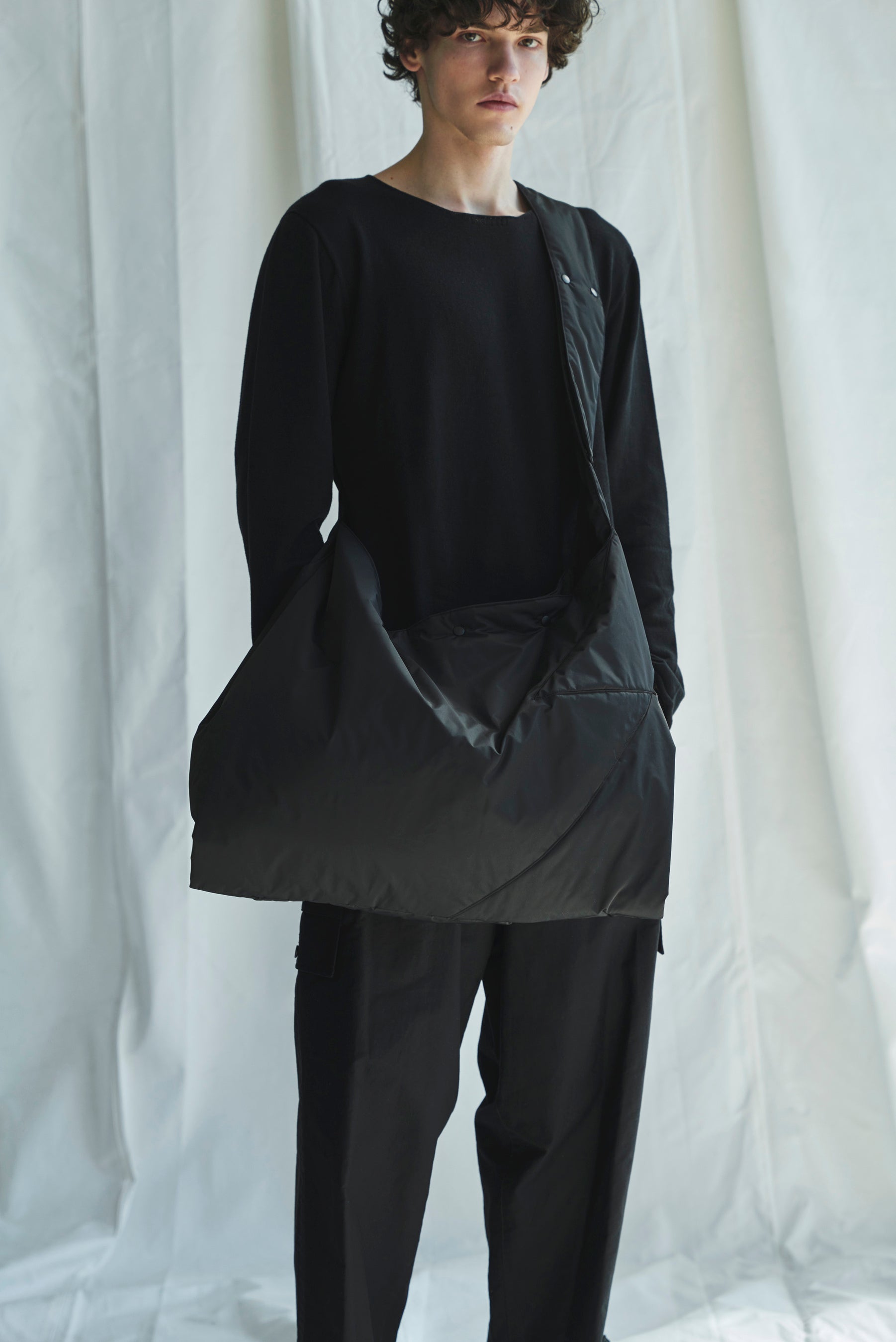 【美品✨超希少】ヨウジヤマモト バットマン コラボ ロンT バックプリント 黒 ヨウジヤマモトYohji Yamamoto コットンロゴプリントショルダー