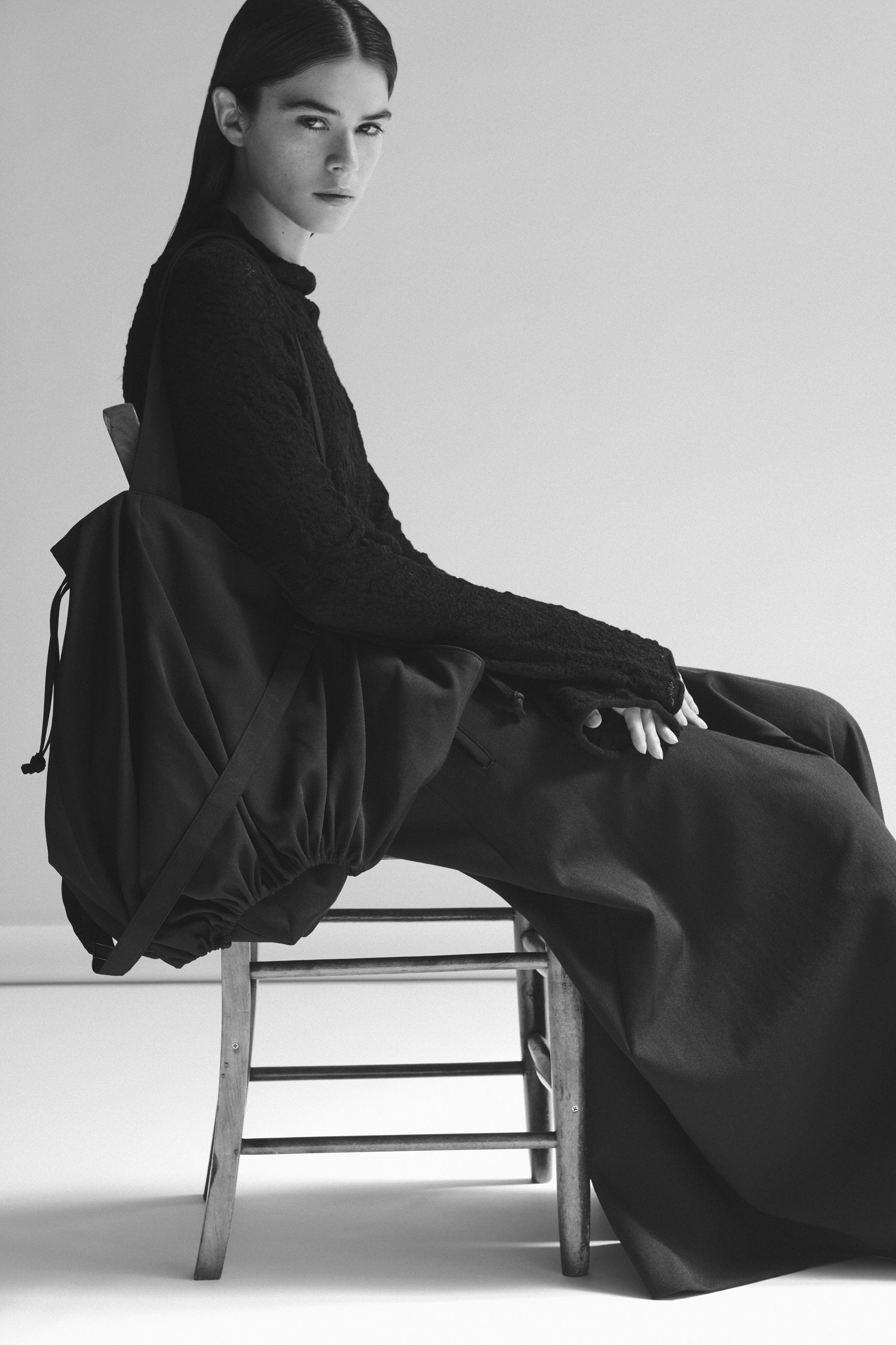 Coquillage tote(Wool Gaberdine)