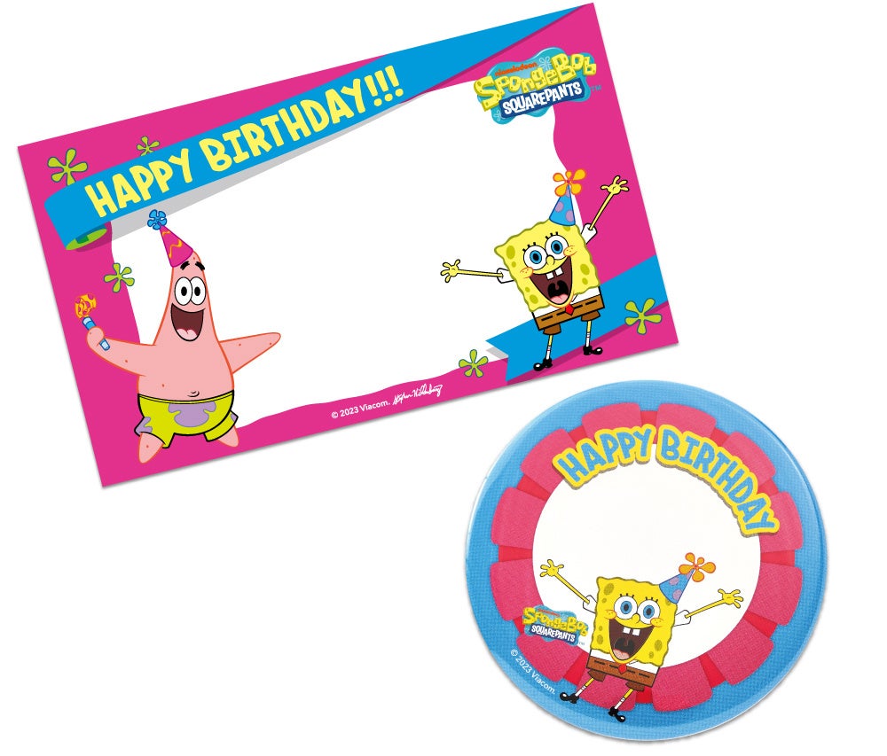 バースデーカード、バースデー缶バッジ(イメージ)