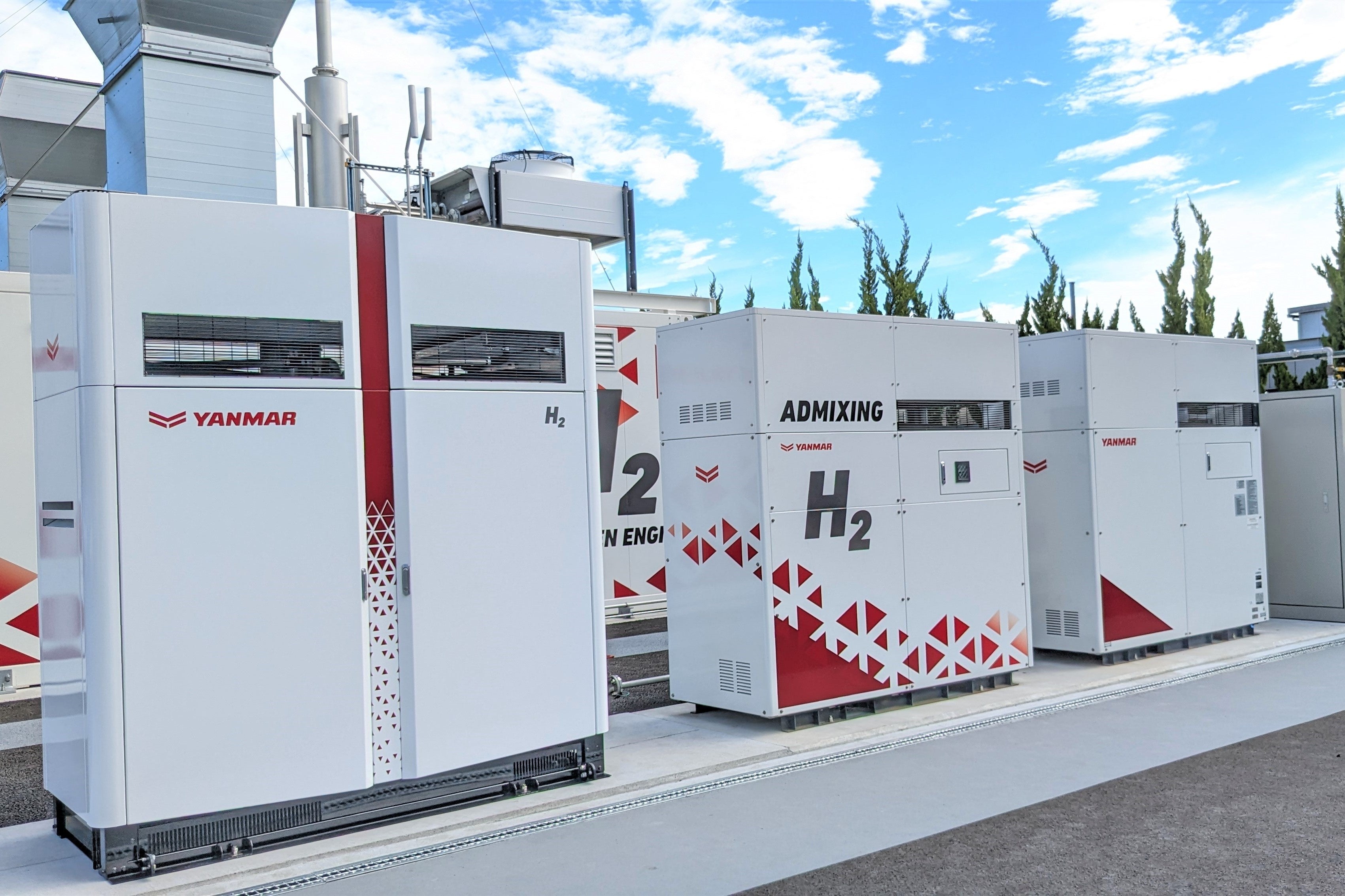 水素燃料電池発電システム、水素混焼 CHP、都市ガス仕様 CHP