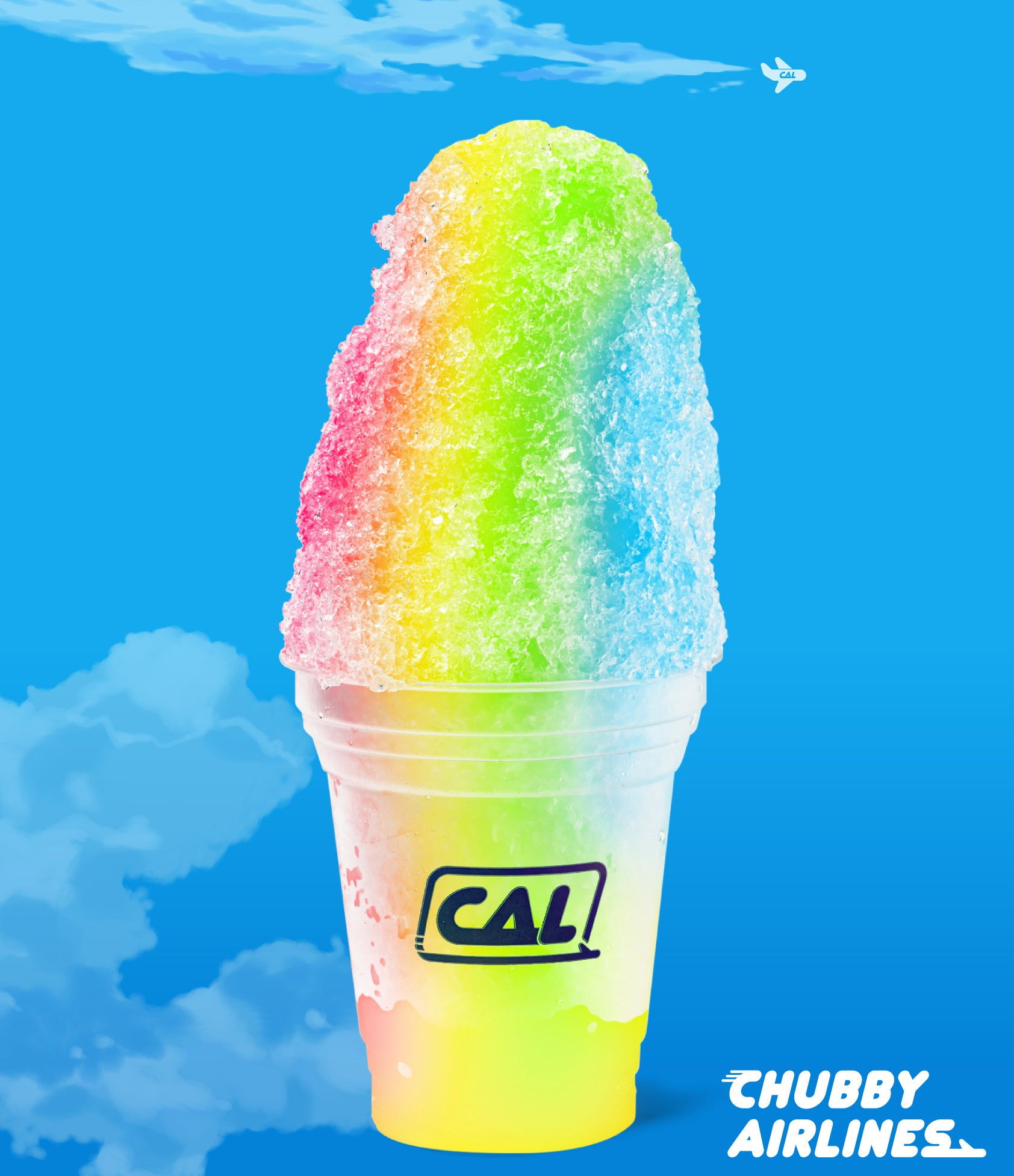 CHUBBY AIRLINES「デカ盛り氷　レインボー」