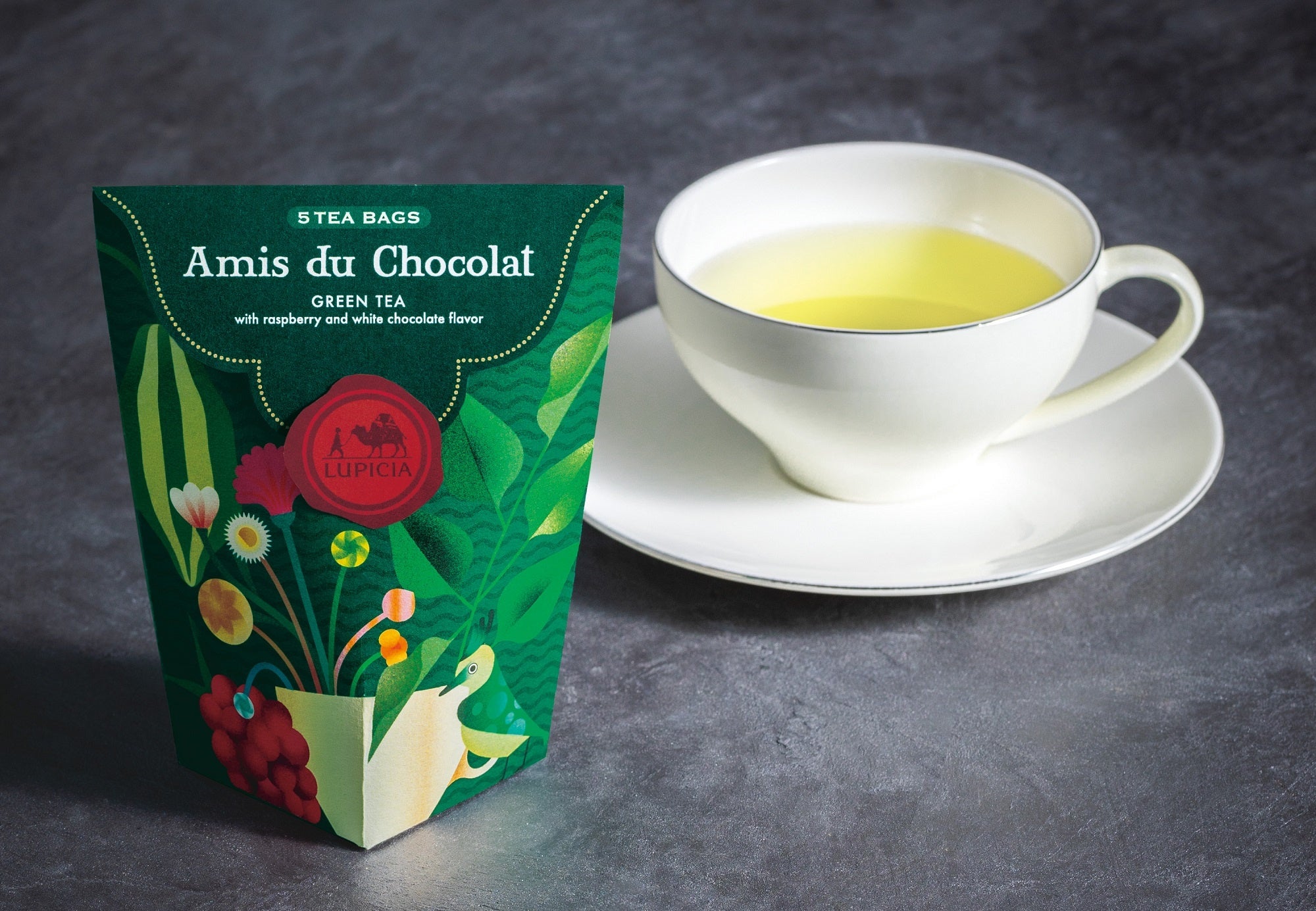 ルピシア「アミ デュ ショコラ ティーバッグ 5個　限定デザインBOX入」　680円