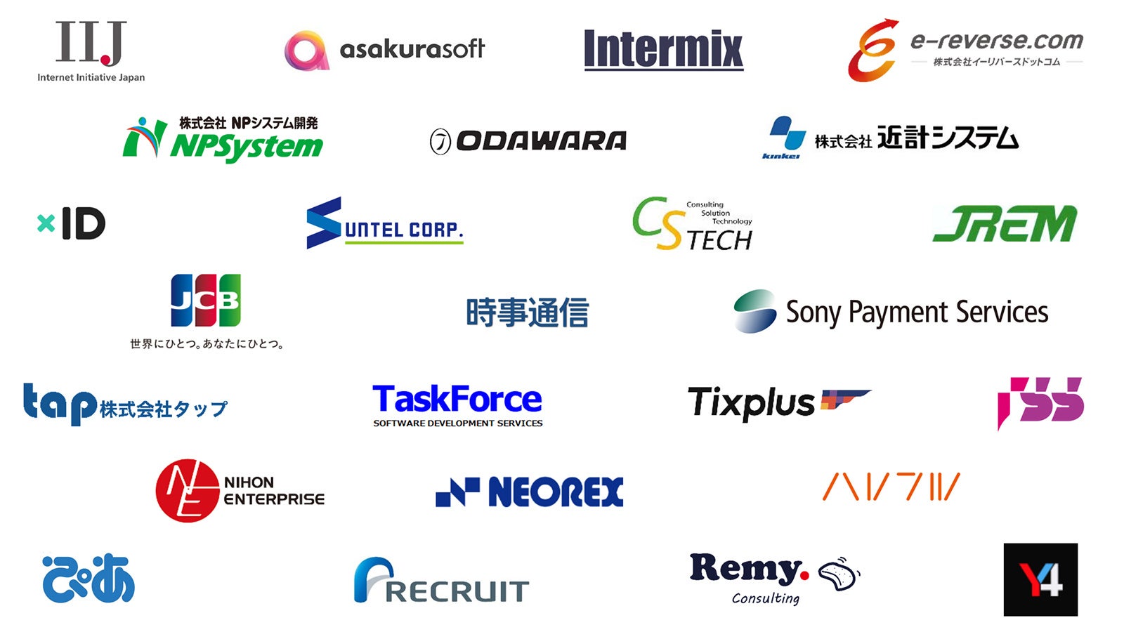 顔認証クラウドサービス 加入企業一覧