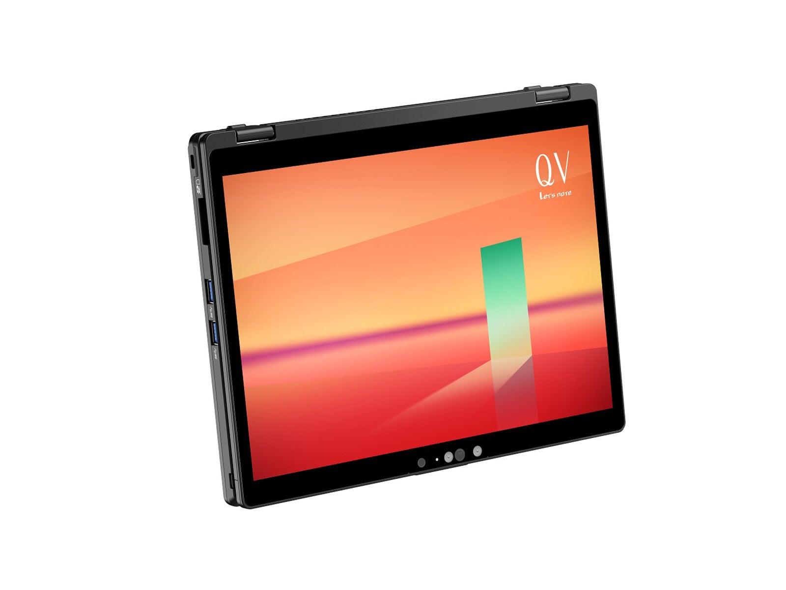 モバイルノートパソコン「カスタマイズレッツノート」QV1ブラック タブレット