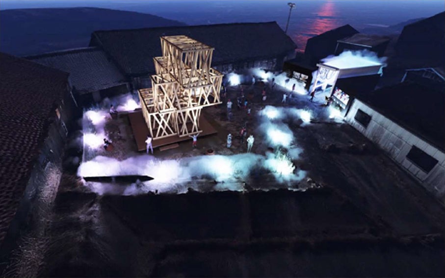 ミスト・サウンド・ライティングを活用したインスタレーションの実証