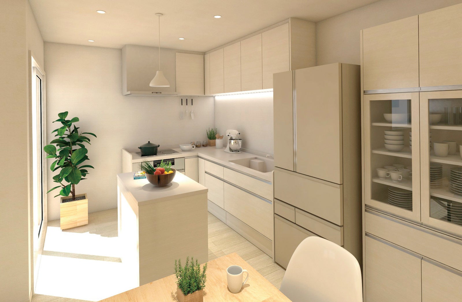 木造2階建て住宅「BASIE LIFE +（ベイシー ライフプラス）」「食育」プランイメージ