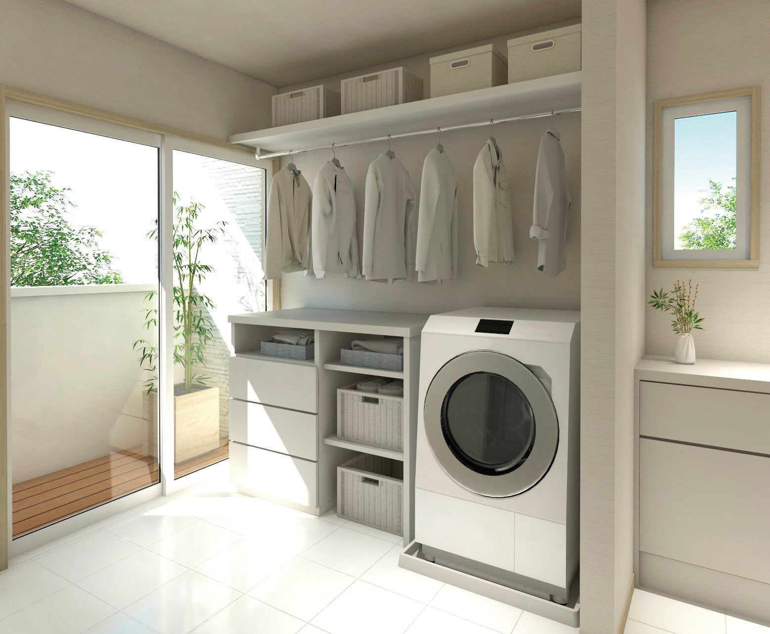 木造2階建て住宅「BASIE LIFE +（ベイシー ライフプラス）」「家事効率」プランイメージ