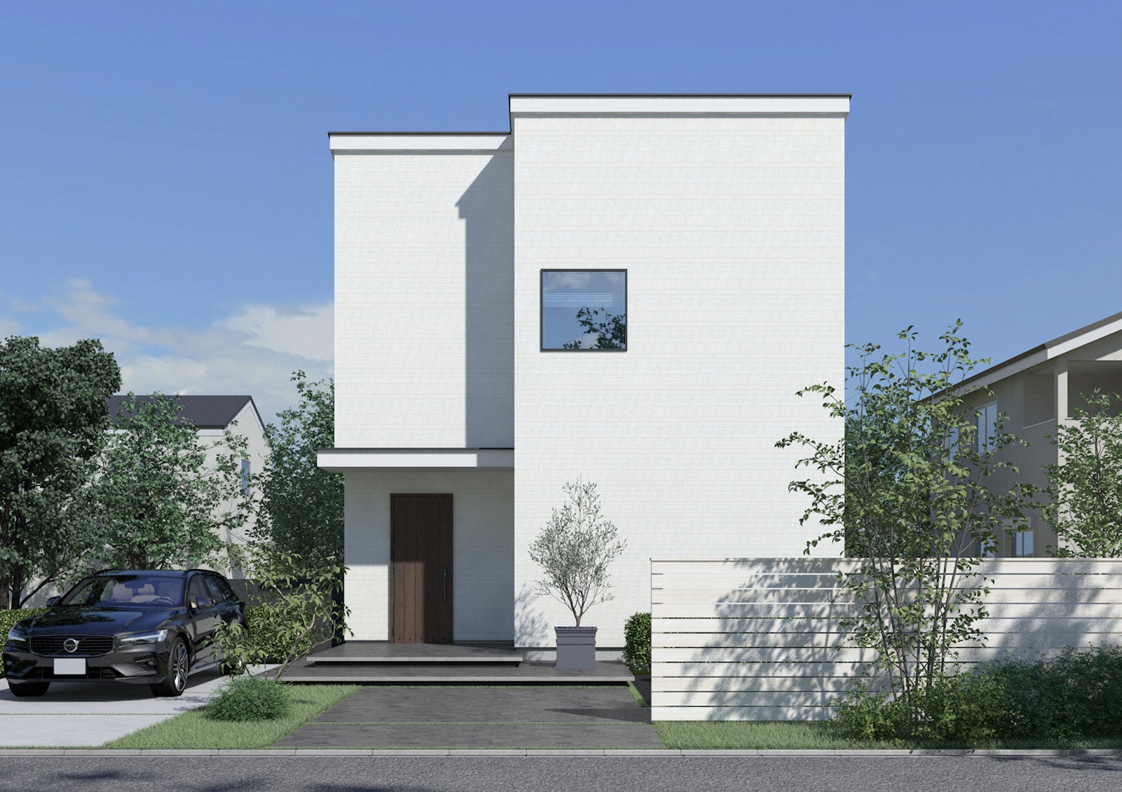 木造2階建て住宅「BASIE LIFE +（ベイシー ライフプラス）」「家事効率」プラン外観イメージ