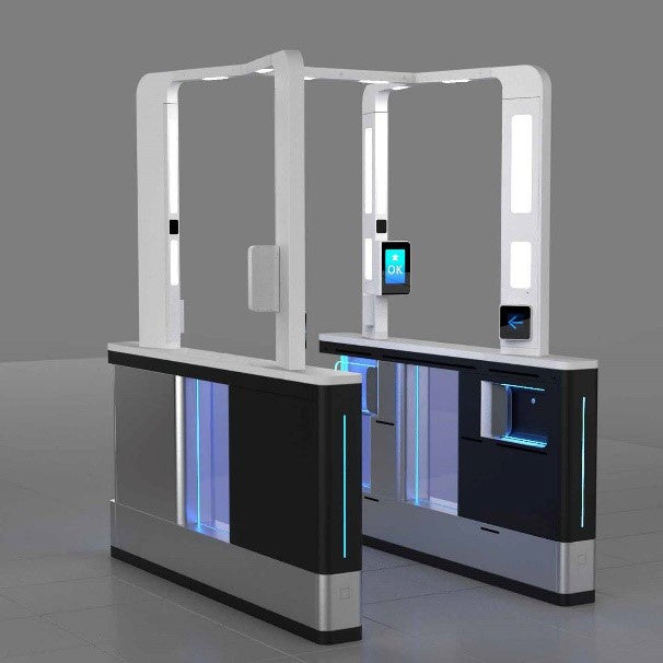 顔認証改札機イメージ（退場側）