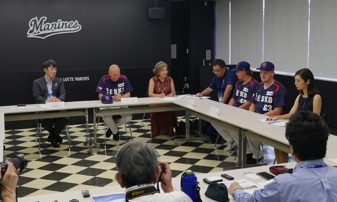 合同取材の様子