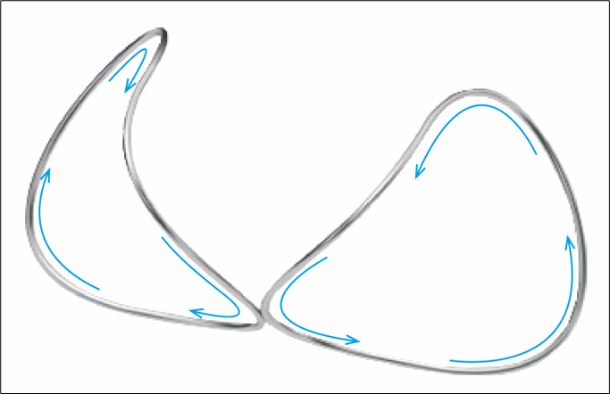 ＜立体的な形状のモチーフを2つ組み合わせたイメージ＞