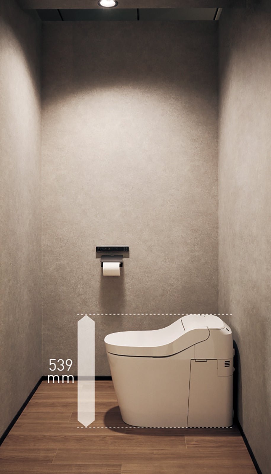 0.38坪トイレ（側面アングル）