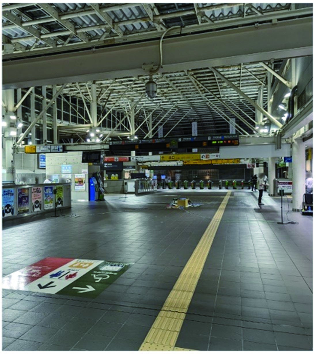 さいたま新都心駅での試験稼働の状況