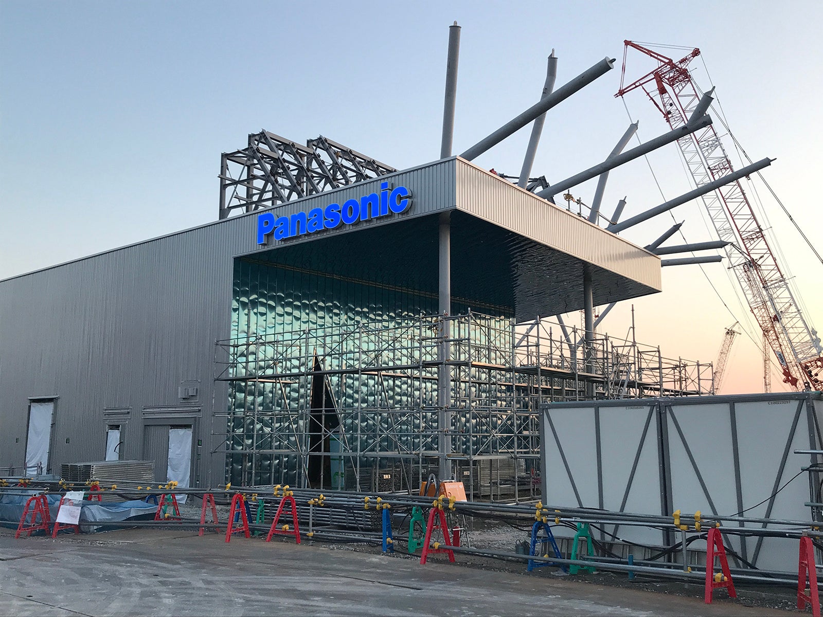 パナソニックグループパビリオン建築状況1
