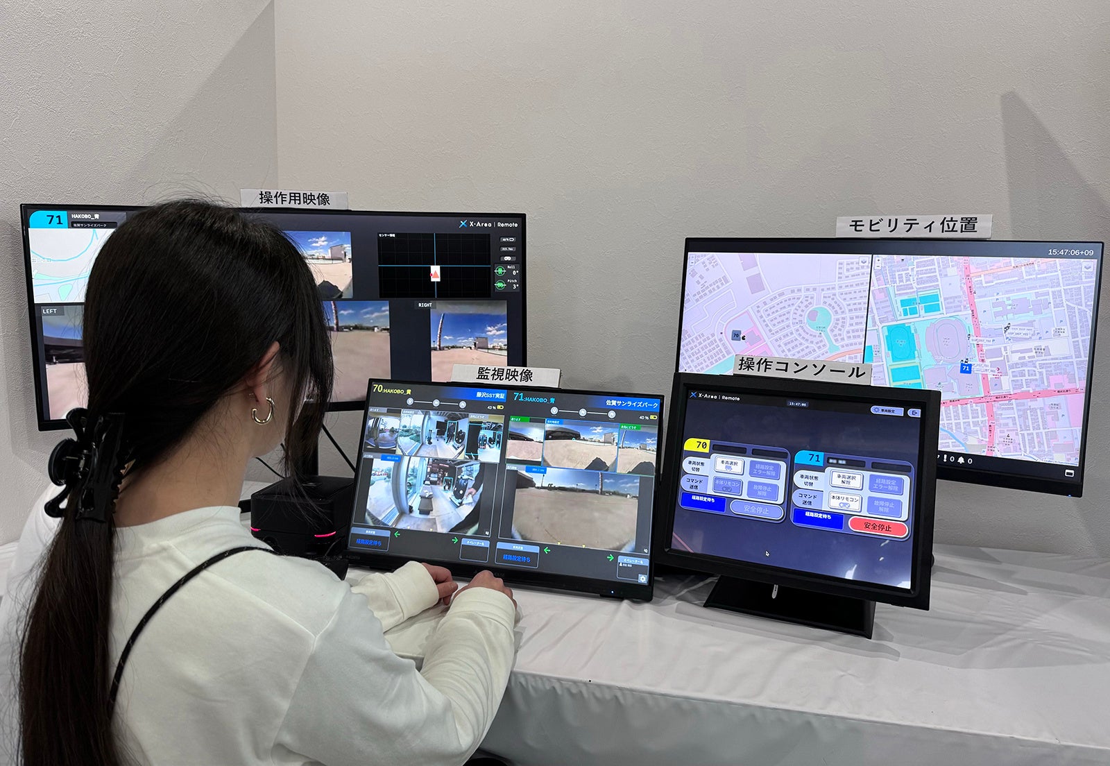 遠隔監視の様子