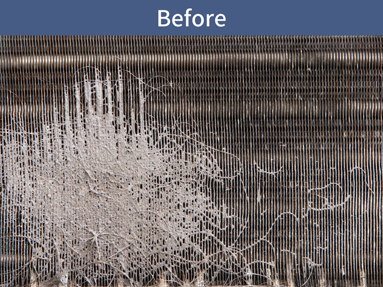 ヒートポンプユニットのクリーニング Before