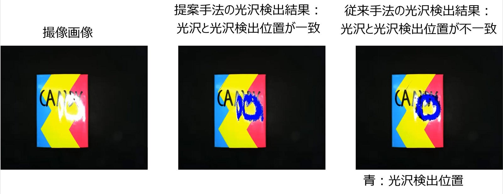 光沢検出結果比較例