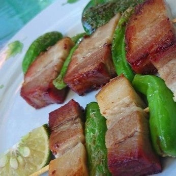 【きょなんビール】頼朝桜燻製ベーコン &野菜串