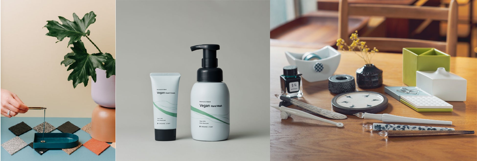 左からJAU、ORGANIC STORY、HIZEN5