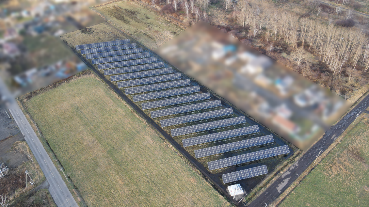 （画像：北海道 札幌市東区中沼町太陽光発電所）