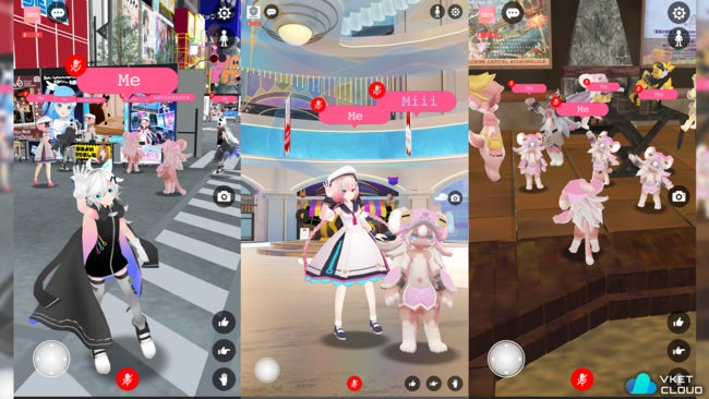 開発中の「VketCloud(ブイケットクラウド)」の画面