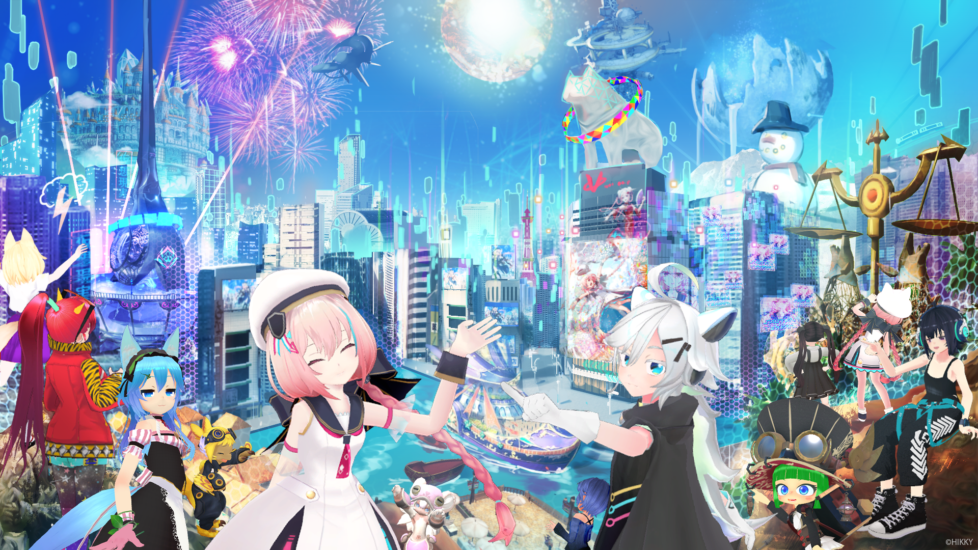 HIKKYが提唱する「オープンメタバース」のイメージ