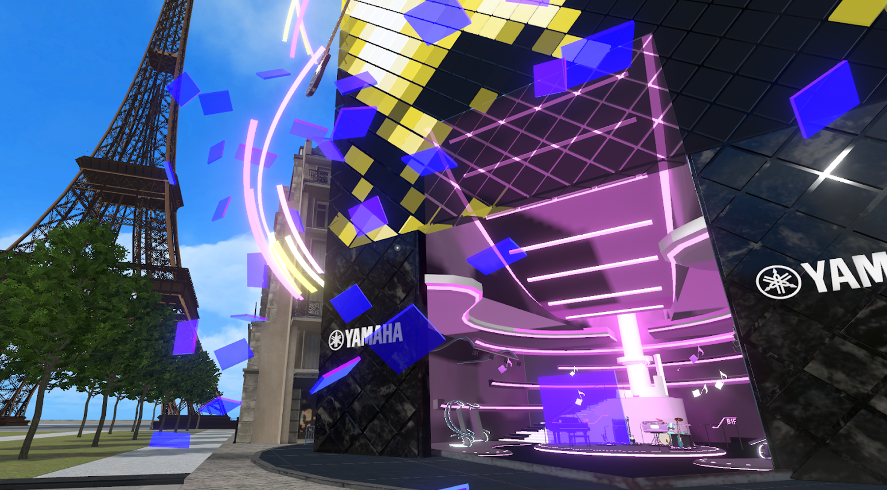 ヤマハブース店頭の様子