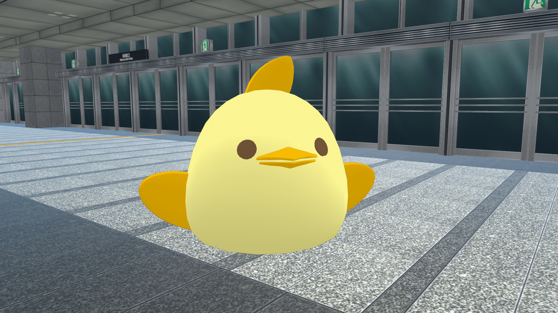 案内役のぴよりん（アバター）