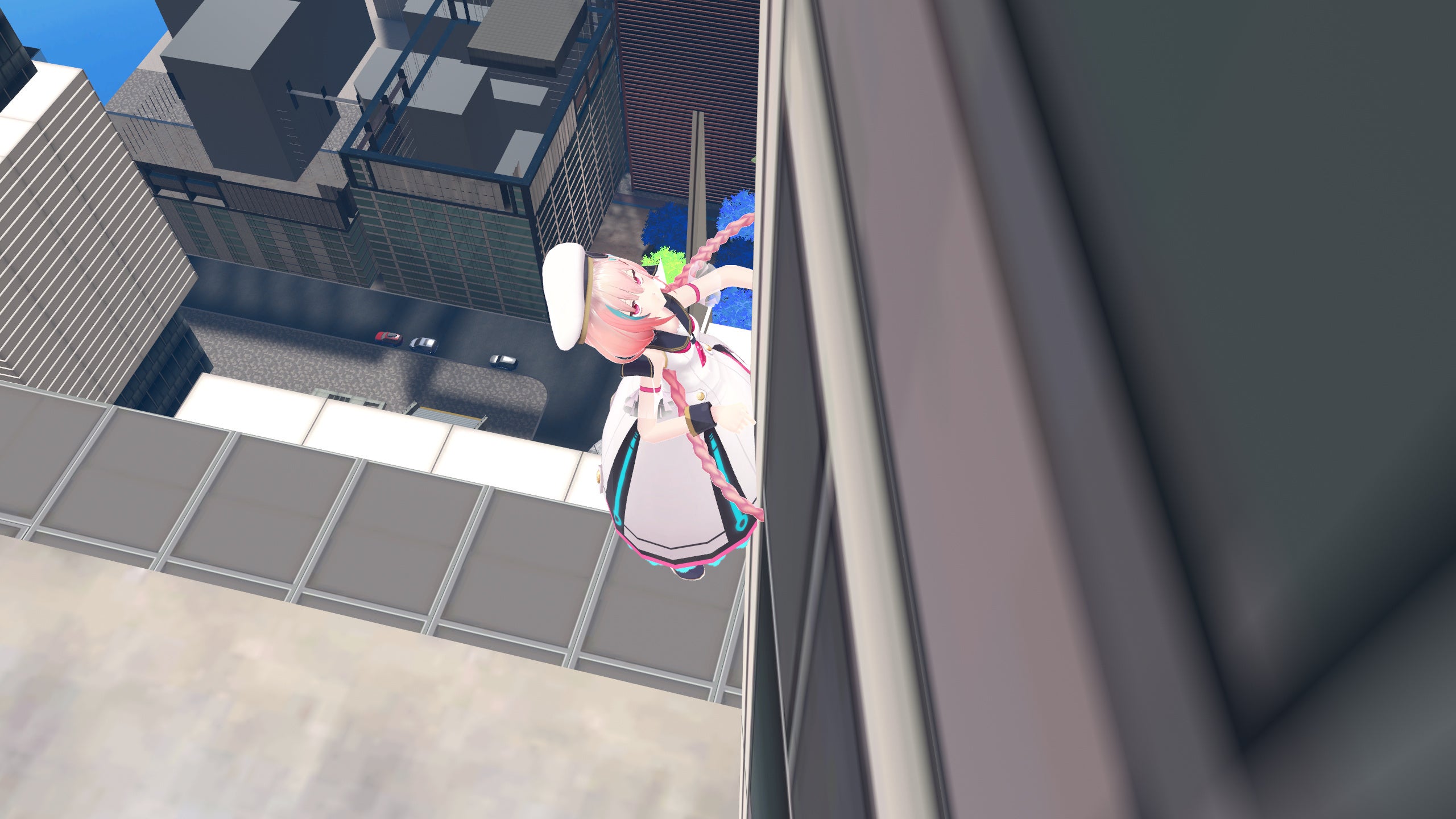 クライミング体験中のアバター