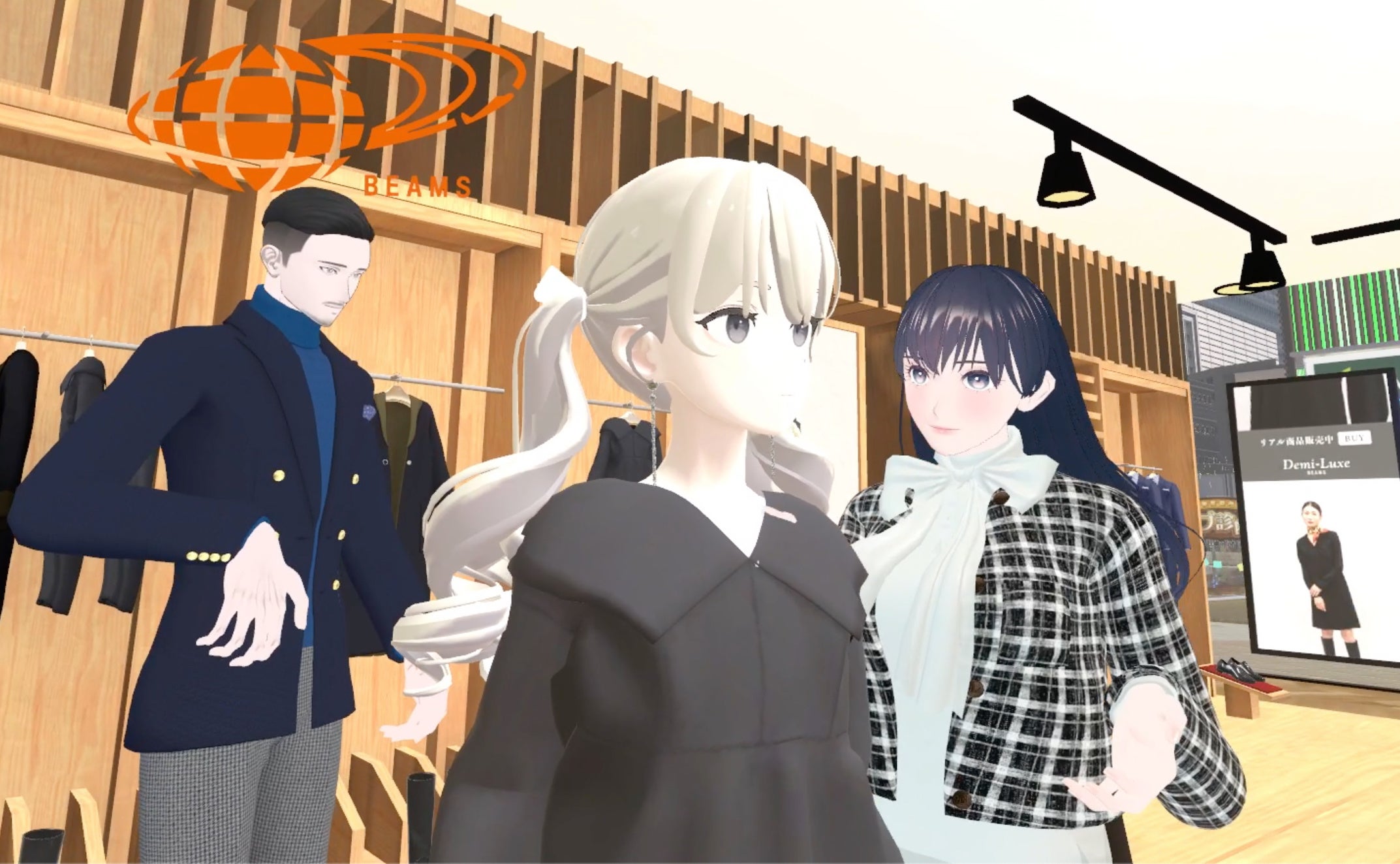 BEAMSスタッフによるメタバース接客の様子